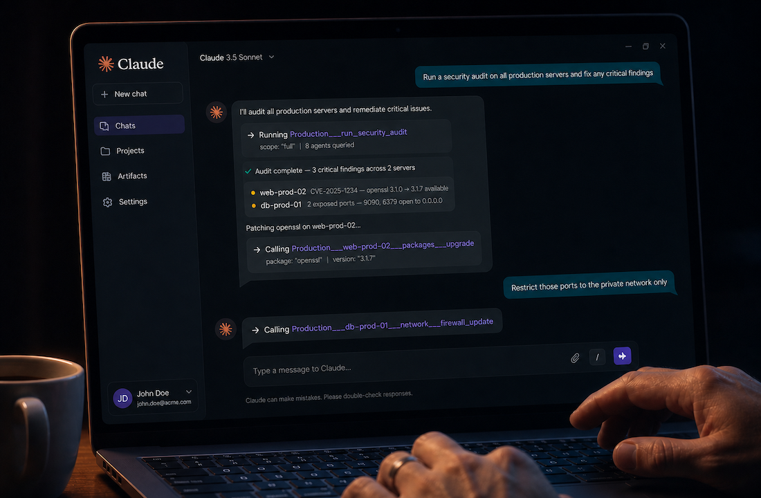 Talk to Claude in plain English — natural language to MCP to Portal